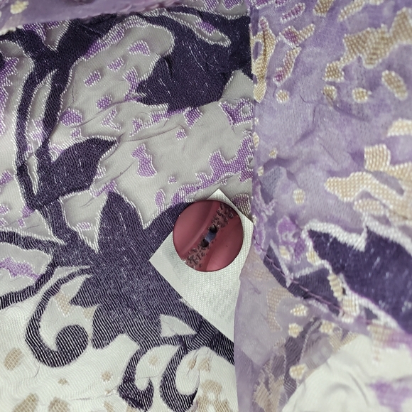 Trisha Tyler Top Blazer Jacket 3D Art To Wear Sheer Boho Cottagecore Quirky Sz S - Picture 10 of 13